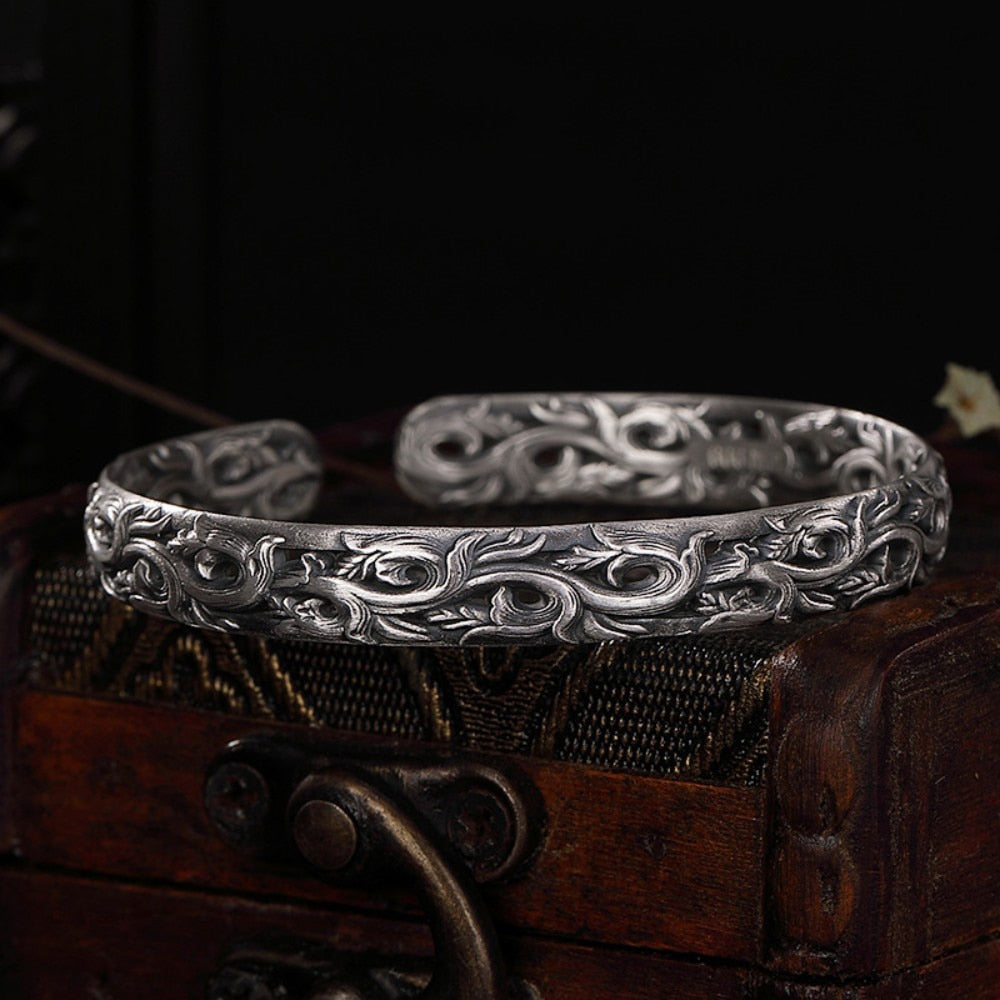 Branches of Yggdrasil The Tree of Life 999 Silver Bracelet