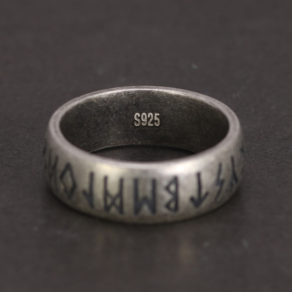 Viking Rune Ring in 925 Silver