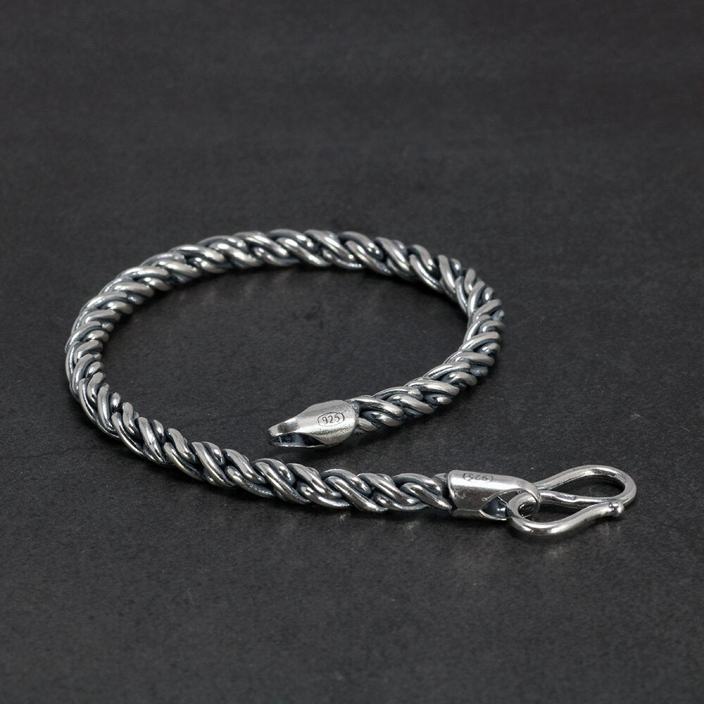 Knots of Wyrd and Honor 925 Sterling Silver Bracelet