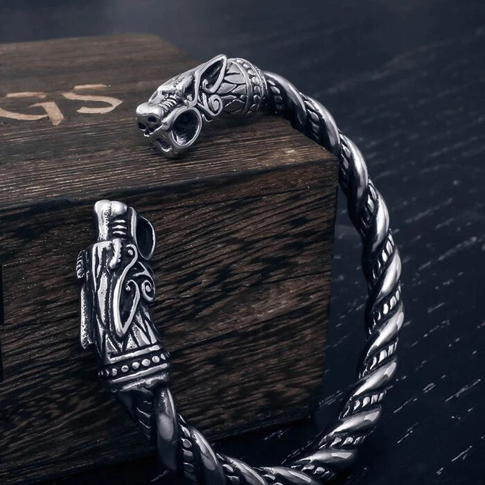 Sons of Fenrir 925 Sterling Silver Arm Ring