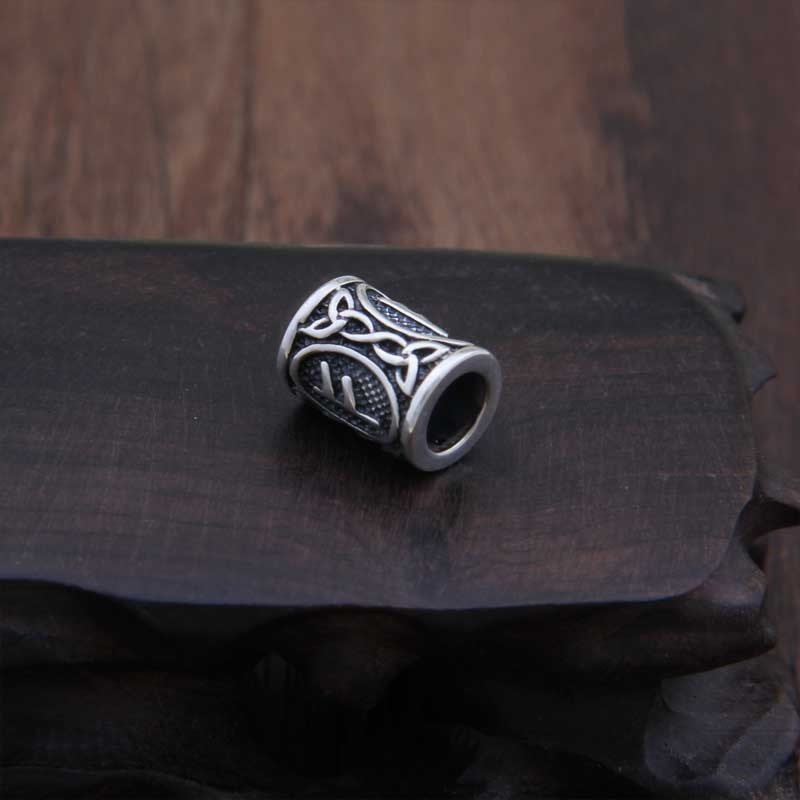 Sterling Silver Runes Beard Rings