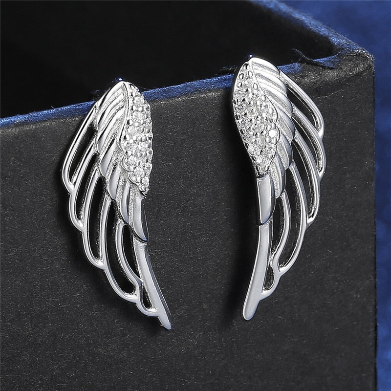 Valkyrie Wings 925 Sterling Silver Earrings