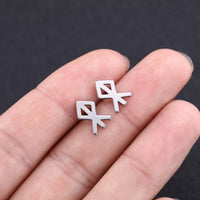 Sacred Runes Stainless Steel Earrings