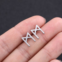Sacred Runes Stainless Steel Earrings