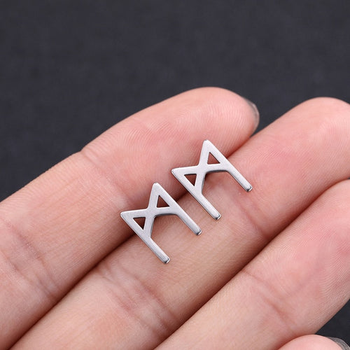 Sacred Runes Stainless Steel Earrings