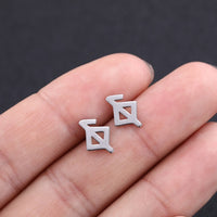 Sacred Runes Stainless Steel Earrings