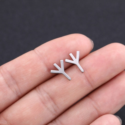 Sacred Runes Stainless Steel Earrings