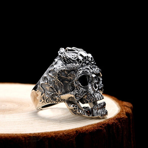 Champion of the Dead 925 Sterling Silver Adjustable Ring