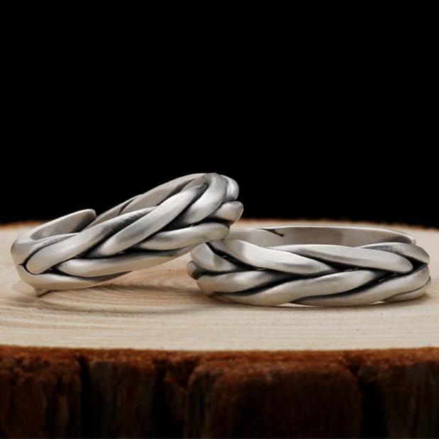 Frigg's Knot -  925 Silver Ring and Wedding band