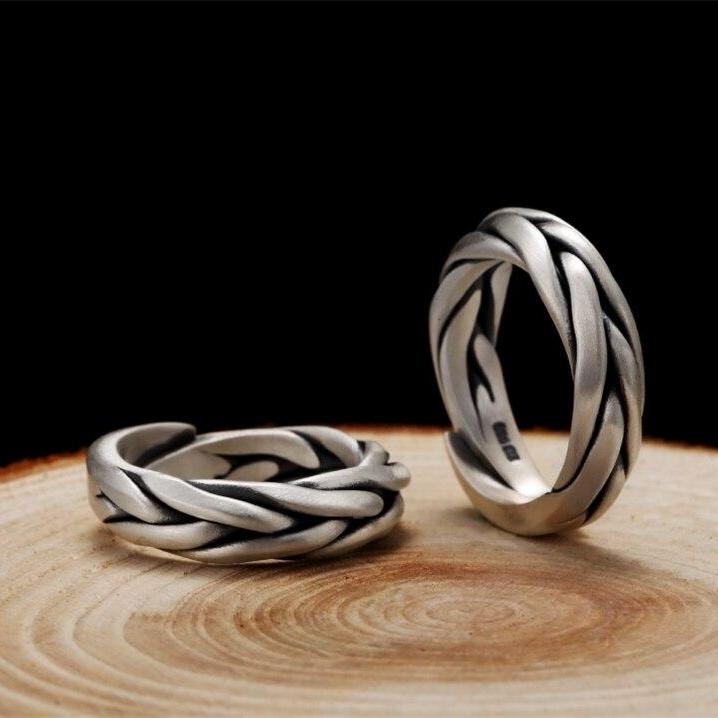 Frigg's Knot -  925 Silver Ring and Wedding band