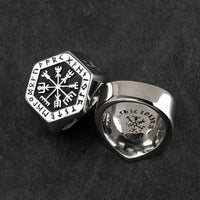 Vegvisir The Viking Compass Stainless Steel Rune Ring