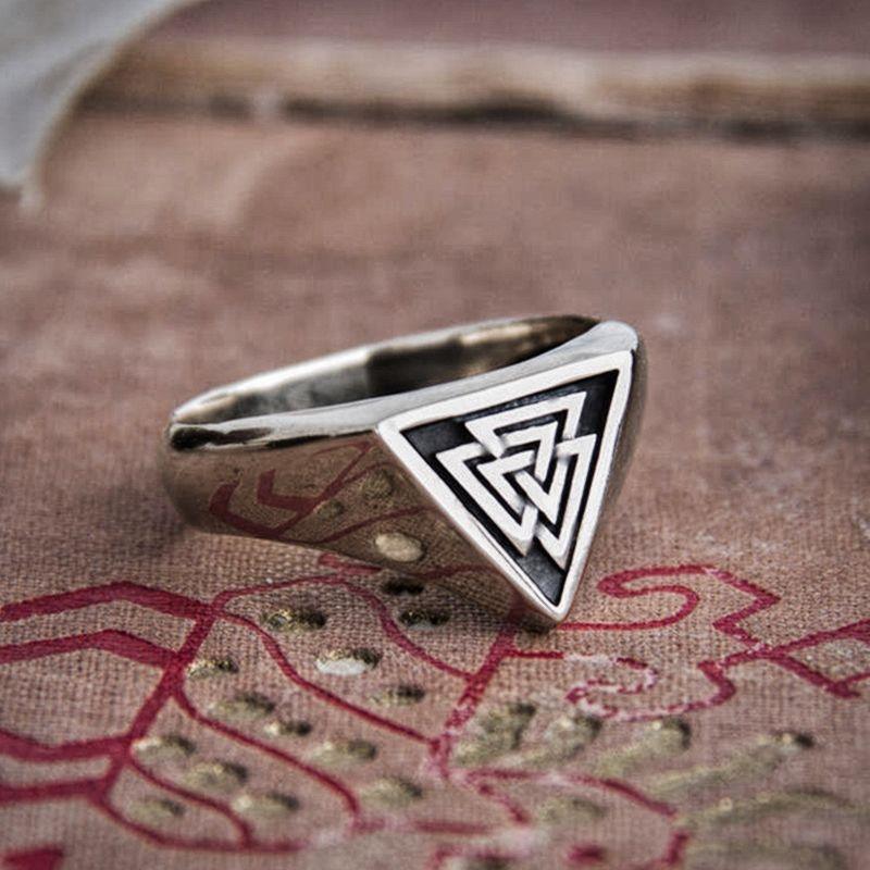 Ancient Valknut Stainless Steel Ring