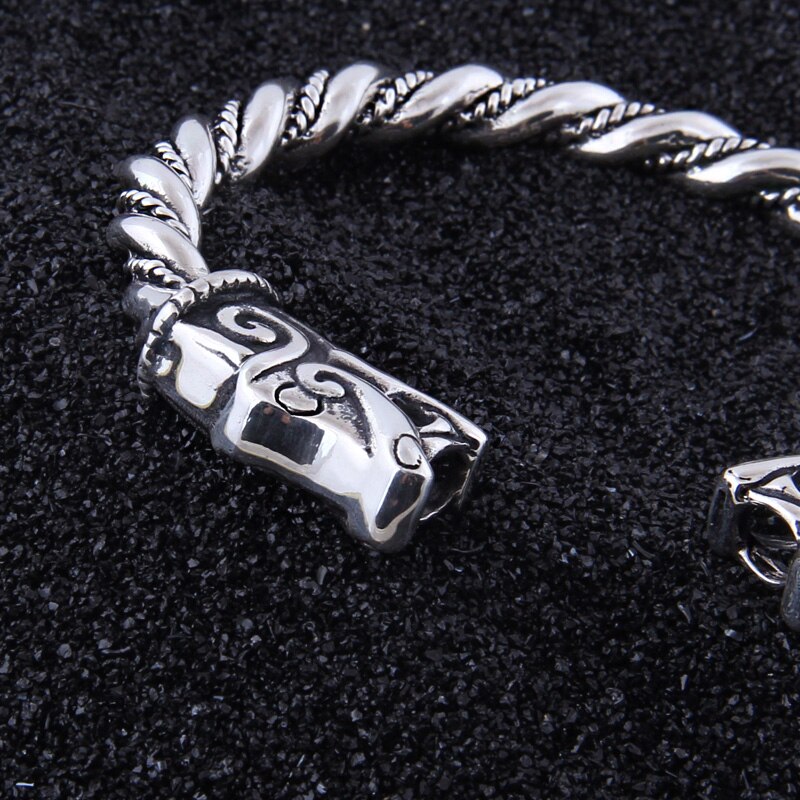 Sköll and Hati Sons of Fenrir 925 Sterling Silver Bracelet