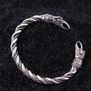 Odin's Ravens 925 Sterling Silver Arm Ring Bracelet