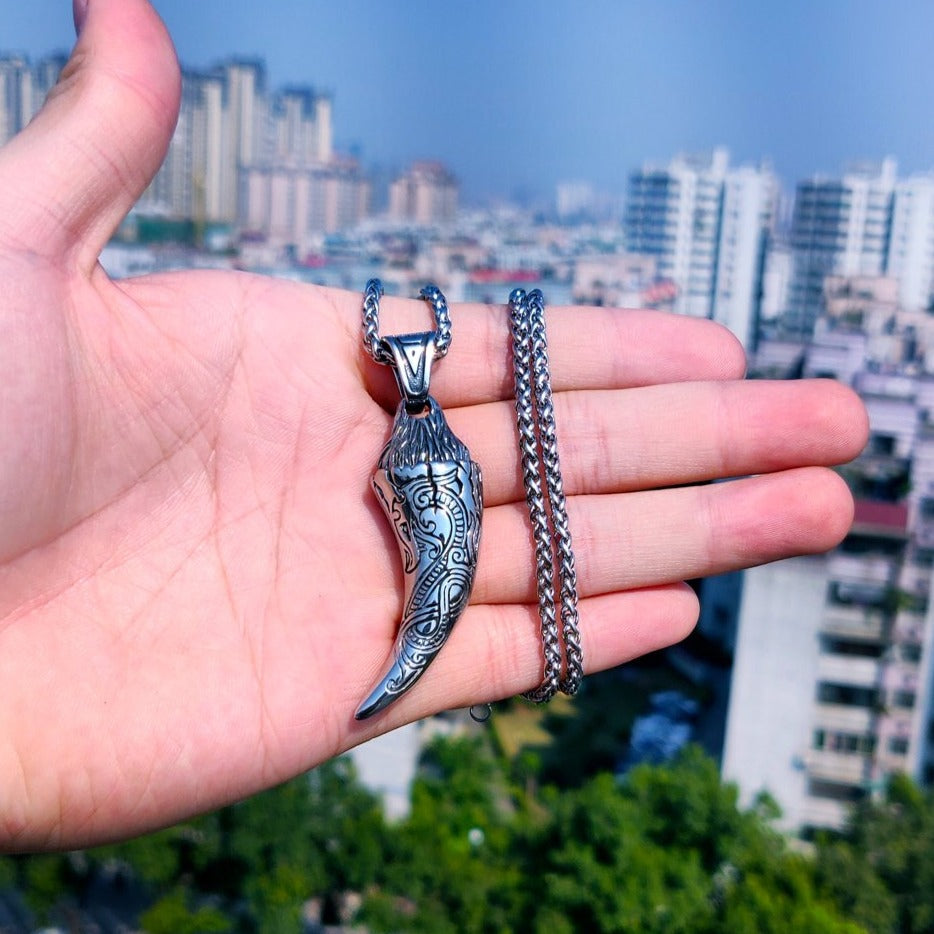 Jörmungandr's Fang Stainless Steel Necklace