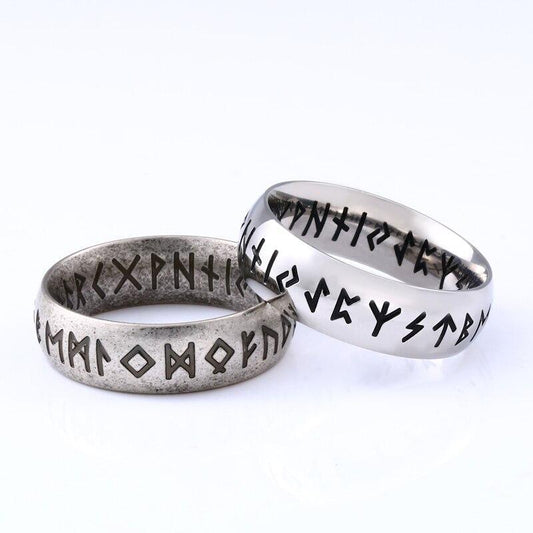 Ancient Viking Rune Ring - Stainless Steel