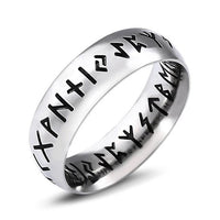 Ancient Viking Rune Ring - Stainless Steel - TheWarriorLodge