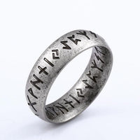 Ancient Viking Rune Ring - Stainless Steel - TheWarriorLodge