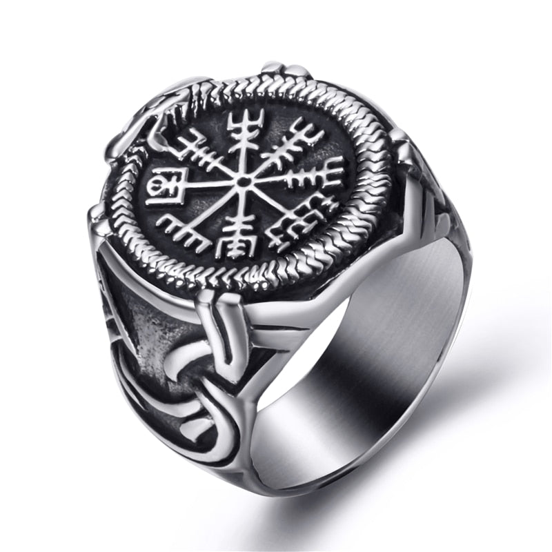 The Viking Compass Vegvisir and the World Serpent