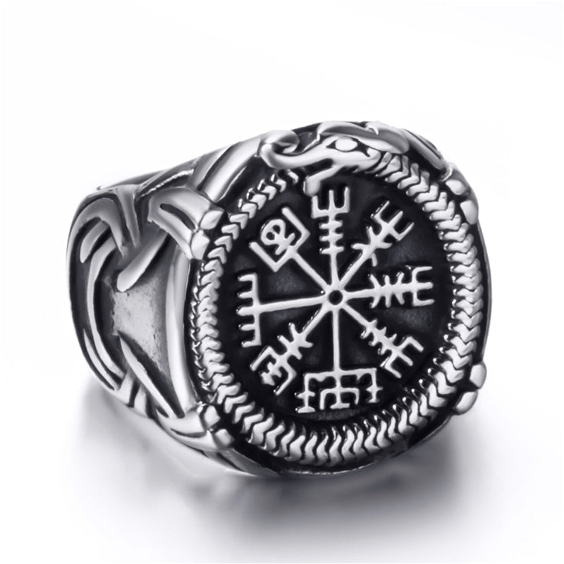 The Viking Compass Vegvisir and the World Serpent