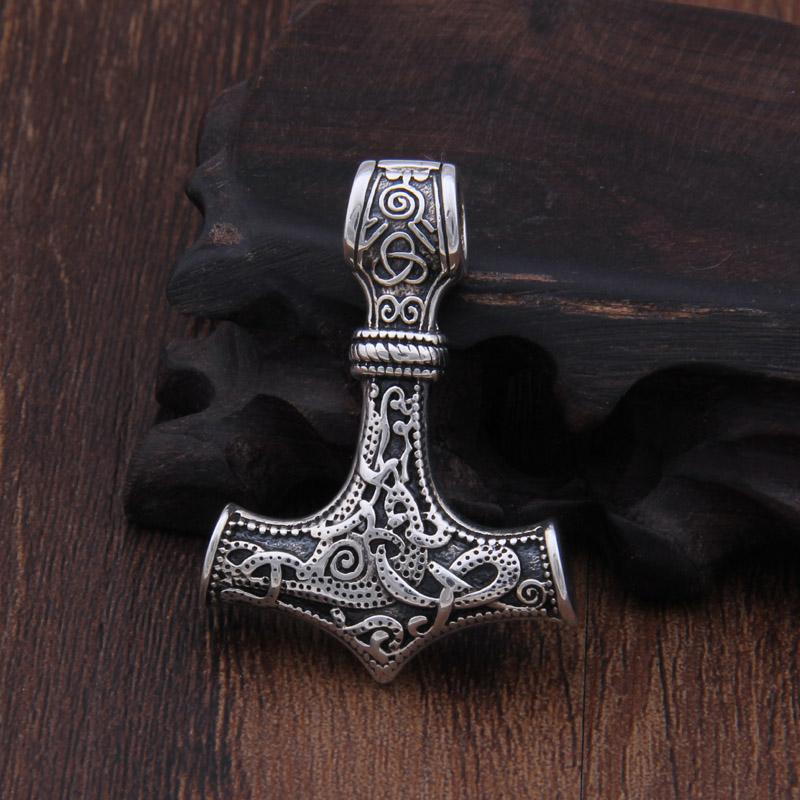 Mjolnir Necklace in 925 Sterling Silver