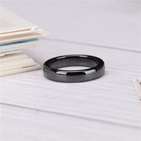 Ullr Oath Ring Smooth Black Titanium Carbide Ceramics Wedding Band
