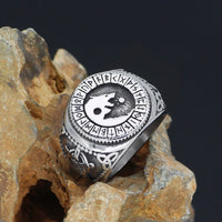 Sköll and Hati, Sons of Fenrir Stainless Steel Ring