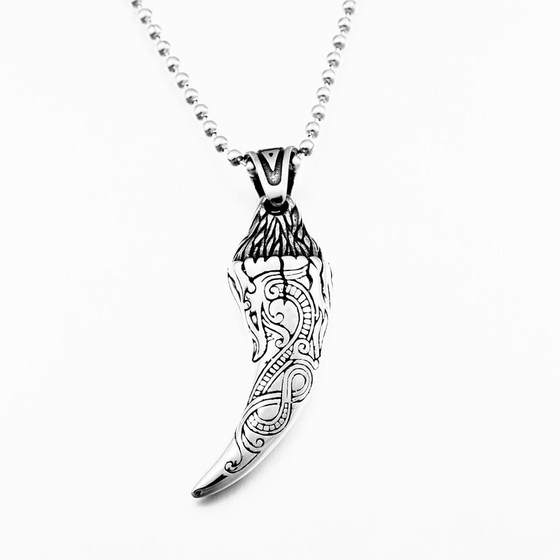 Jörmungandr's Fang Stainless Steel Necklace