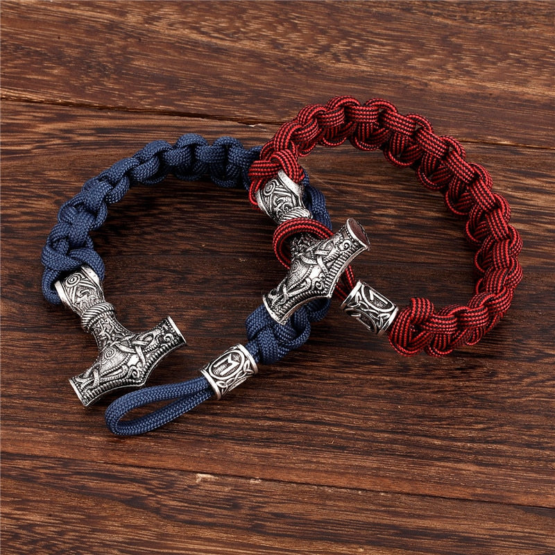 Mjolnir Hammer Paracord Amulet