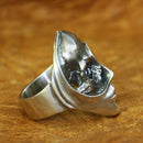 Peaceful Hel's Visage 925 Sterling Silver Ring