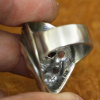 Peaceful Hel's Visage 925 Sterling Silver Ring