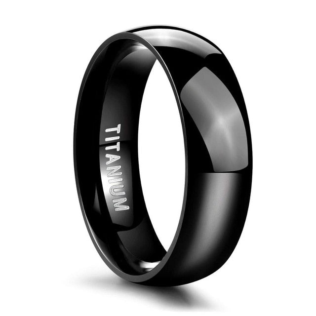 Frigg's Vows Black Titanium Ring