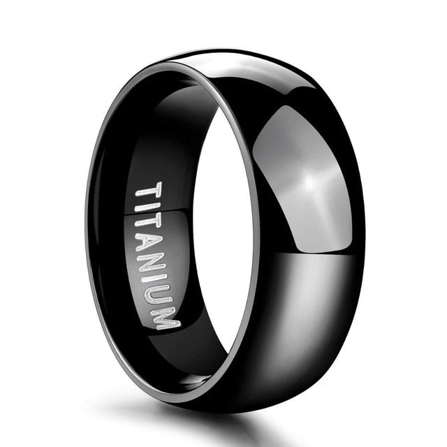 Frigg's Vows Black Titanium Ring