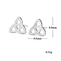 Triskele and Valknut Surgical Steel Stud Earrings