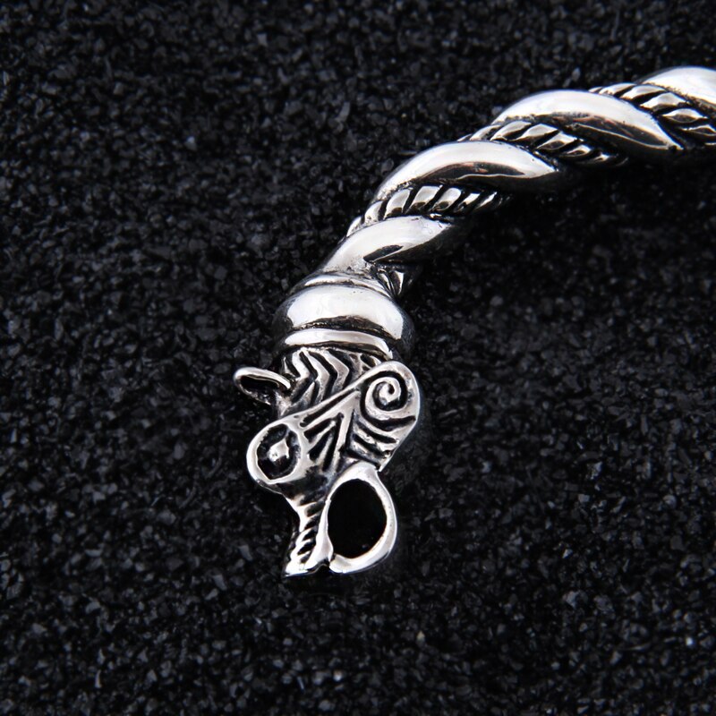 Odin Wolves Geri and Freki 925 Sterling Silver Bracelet