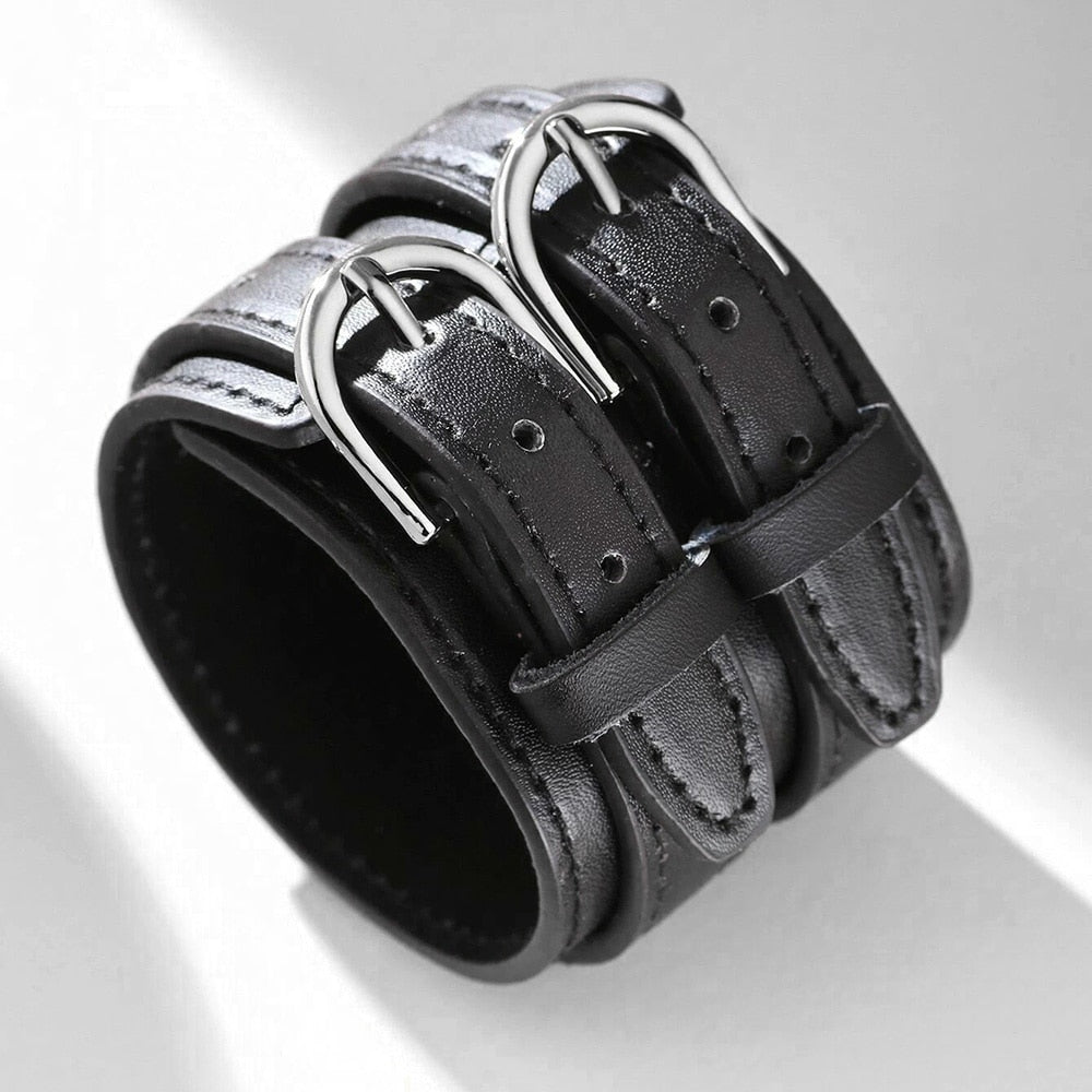 Warrior Wristband Genuine Leather Bracelet