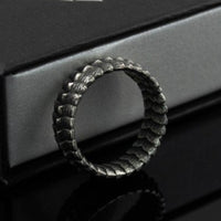Dragonscales of Jörmungandr 316L Stainless Steel Ring