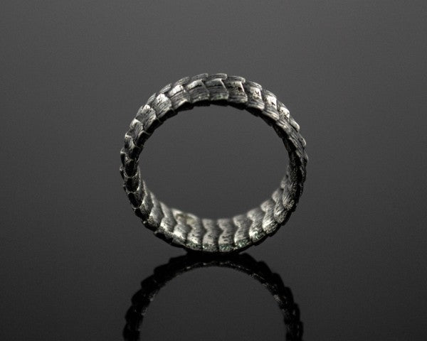 Dragonscales of Jörmungandr 316L Stainless Steel Ring
