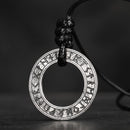 Norse Rune Circle 925 Sterling Silver Necklace