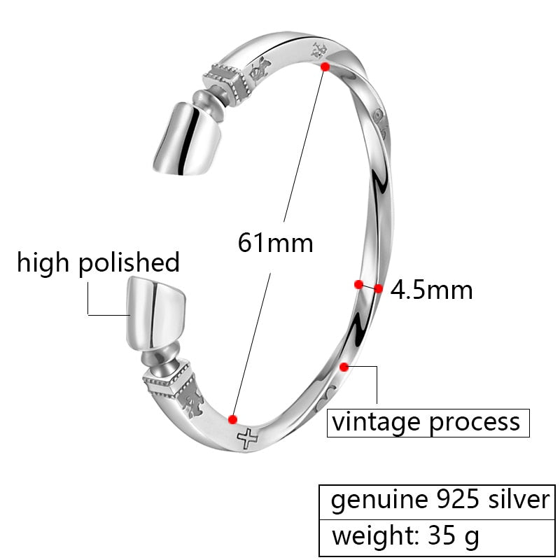 Sleipnir 925 Sterling Silver Bracelet