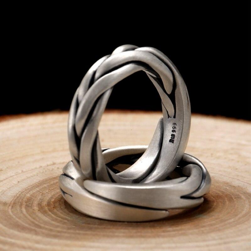 Frigg's Knot -  925 Silver Ring and Wedding band