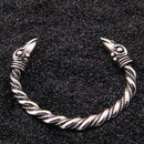 Odin's Ravens Stainless Steel Arm Ring Bracelet - TheWarriorLodge