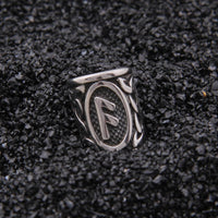 Stainless Steel Runes Beard Rings - 24pcs