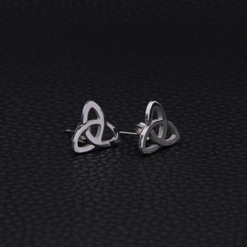 Triquetra Stainless Steel Stud Earring