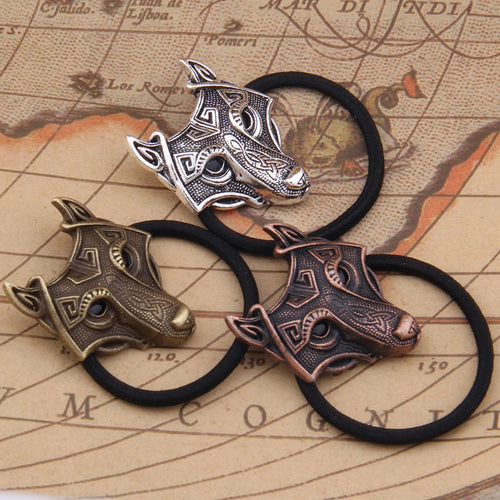 Fenrir head elastic hair band
