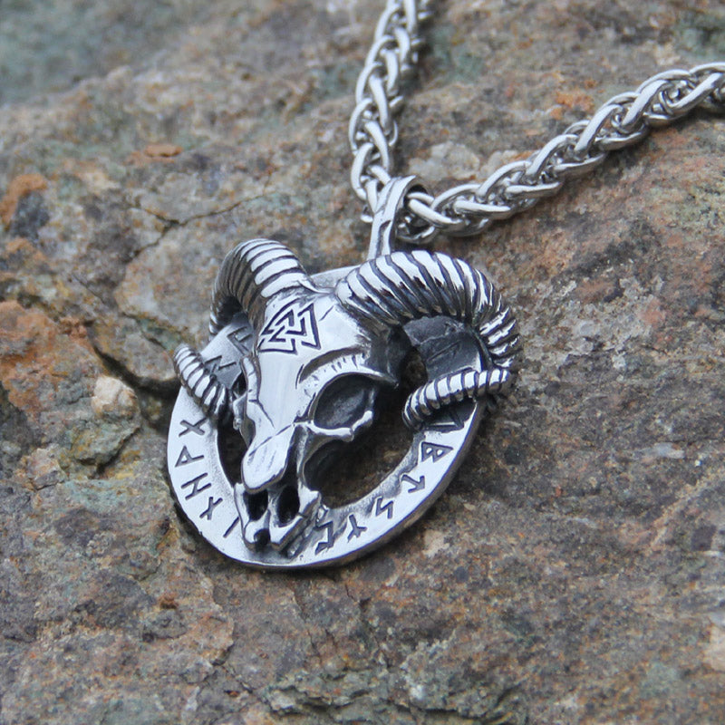 Silver hot sale goat pendant