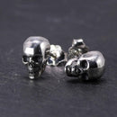 925 Sterling Silver Hel Skull Earrings - TheWarriorLodge