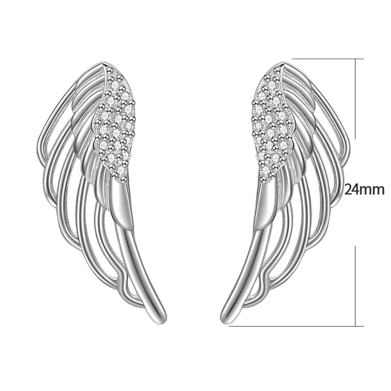 Valkyrie Wings 925 Sterling Silver Earrings