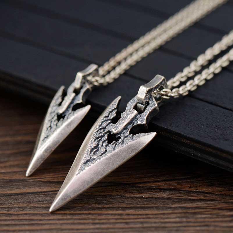 Ullr the God of the Hunt Arrow - Sterling Silver Pendant