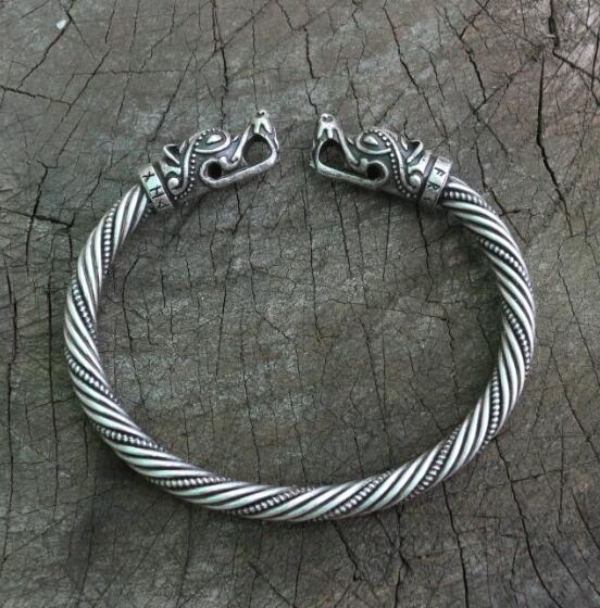 Torc of Geri and Freki - Odin's Wolves Torc Necklace and Arm ring